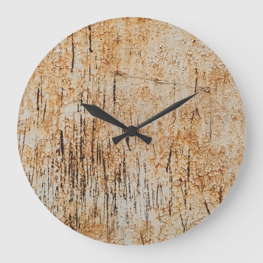 Rustieke kleuren verstrengelen in gecorrodeerde me grote klok (Voorkant)