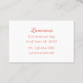 Rustieke, kleurrijke Floral Border Visitekaartje (Achterkant)