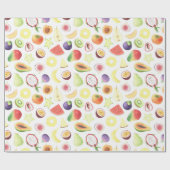 Rustieke kleurrijke Waterverf fruitpatroon Cadeaupapier (Vlak)