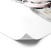 Rustieke Koe minimalistische landelijke boerderij Poster (Hoek)