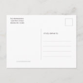 Rustieke Koe schedel Blush Floral Boho Moving Aankondigingskaart (Achterkant)