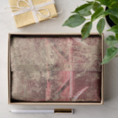 Rustieke Koe schedel bruin beige textuur grunge Tissuepapier (Geschenk)