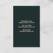 Rustieke Koe schedel Floral Boho Western Visitekaartje (Achterkant)