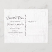 Rustieke Koe Skull Boho Floral Foto Save the Date Aankondigingskaart (Achterkant)