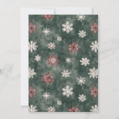 Rustieke koekjes & cacao Schattigee feestelijke va Kaart (Achterkant)