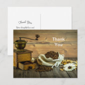 Rustieke Koffiemolen Foto Dank u Briefkaart (Voorkant / Achterkant)