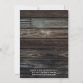 Rustieke Koppel Shower Mason Jar Lichten Boho Bloe Kaart (Achterkant)