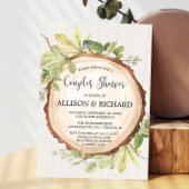 Rustieke koppels baby shower genderneutraal bosgeb kaart