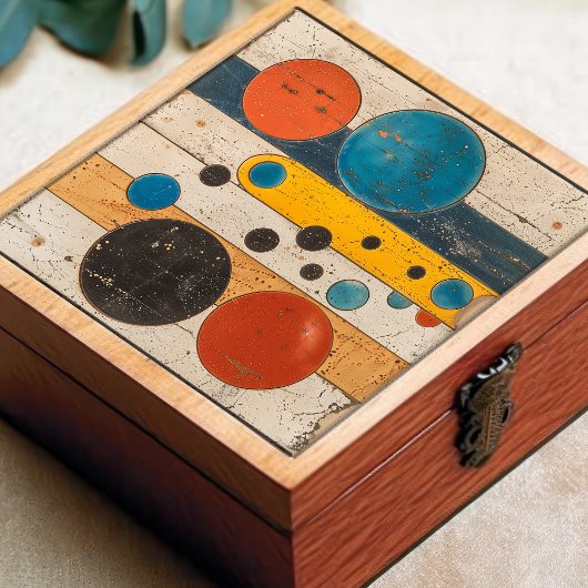 Rustieke Kosmos - Abstracte hemelse keramische Teg Tegeltje