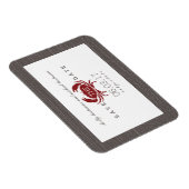 Rustieke krab Bewaar de datum magneet (Rechterzijde)