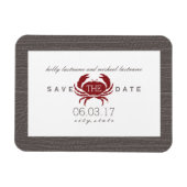 Rustieke krab Bewaar de datum magneet (Horizontaal)