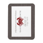 Rustieke krab Bewaar de datum magneet (Verticaal)