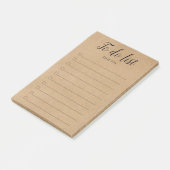 Rustieke Kraft Aankruislijst Takenlijst Post-it® Notes (Schuin)