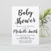 Rustieke Kraft Baby Shower Uitnodiging (Staand voorkant)