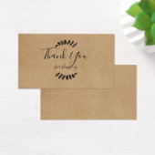 Rustieke Kraft Bedankt voor uw aankoop kaart (Bureau)