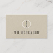 Rustieke Kraft Brown Minimal Customer Loyalty Kaar (Voorkant)