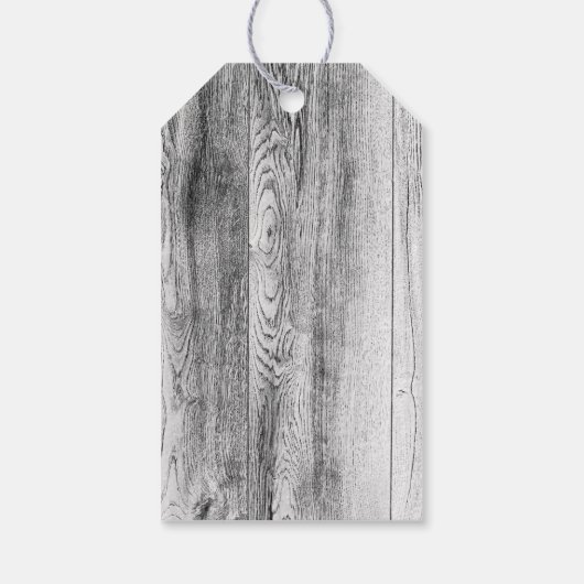 Rustieke Kraft bruiloft gunst Label - Dank u Cadeaulabel (Achterkant)