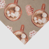 Rustieke Kraft cacao en koekjes Tissuepapier (Detail)