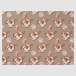 Rustieke Kraft cacao en koekjes Tissuepapier