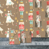 Rustieke Kraft De Notenkraker Ballet Kerstmis Inpakpapier Vel