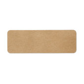 Rustieke Kraft Eenvoudig Boho Stijl Etiket (Voorkant)