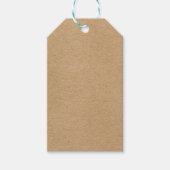 Rustieke Kraft Eenvoudig Stijlvol Boho Cadeaulabel (Voorkant)