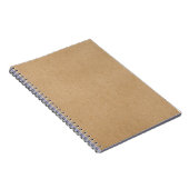 Rustieke Kraft Eenvoudig Stijlvol Boho Notitieboek (Rechterzijde)