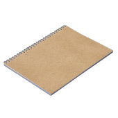 Rustieke Kraft Eenvoudig Stijlvol Boho Notitieboek (Linkerzijde)