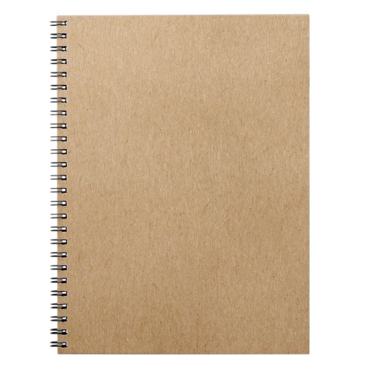 Rustieke Kraft Eenvoudig Stijlvolle Boho Notitieboek (Voorkant)