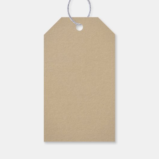 Rustieke Kraft en Kant Bruiloft Vrijgezellenfeest Cadeaulabel (Achterkant)