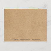 Rustieke Kraft Eucalyptus Bladeren Zakelijk Dank J Briefkaart (Achterkant)