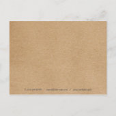 Rustieke Kraft Eucalyptus laat zaken achter dank u Briefkaart (Achterkant)