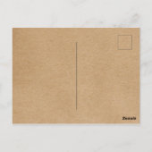Rustieke Kraft Eucalyptus laat zaken achter dank u Briefkaart (Achterkant)
