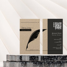 Rustieke Kraft Feather pen penpunt Notaris Public 