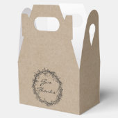 Rustieke Kraft Geef Bedankt Thanksgiving Favor Box Bedankdoosjes (Geopend)