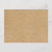 Rustieke Kraft Gold Heart Kalender Save the Date Aankondigingskaart (Achterkant)