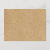 Rustieke Kraft Gouden Hart Kalender Bewaar de Datu Aankondigingskaart (Achterkant)