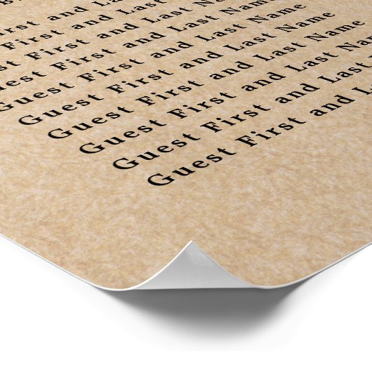 Rustieke Kraft handgetekende pijnbomen nemen plaat Poster (Hoek)