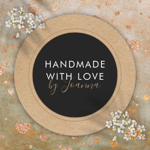 Rustieke Kraft Handmade Product Business Label