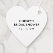 Rustieke Kraft Hart Bruidsmeisjesfeest Dank Je Scr Bedankjes Labels (Achterkant)