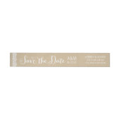 Rustieke Kraft Kant Trouw Save the Date (Individueel)