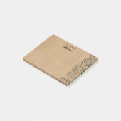 Rustieke Kraft Katten Illustratie Persoonlijk Post-it® Notes (Schuin)