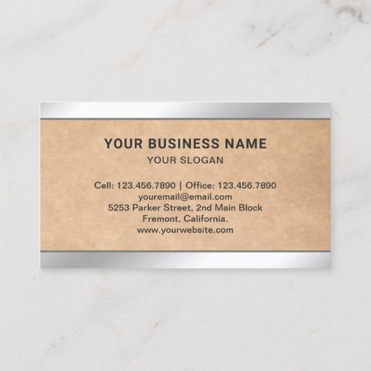 Rustieke Kraft Laptop PC Computer Reparatie Techni Visitekaartje (Achterkant)