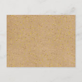 Rustieke Kraft Liefdes Hart Kalender Bewaar de Dat Aankondigingskaart (Achterkant)