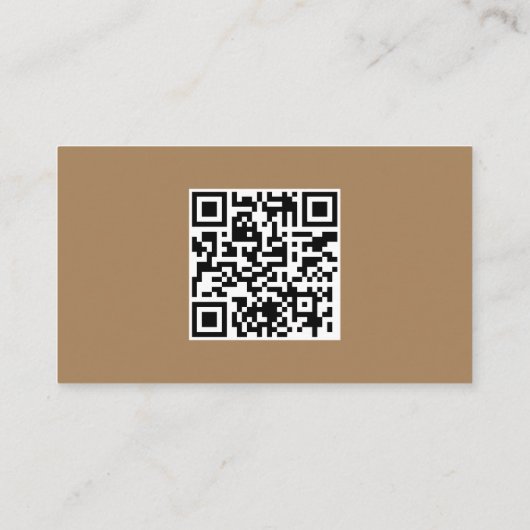 Rustieke Kraft Moderne Stijlvolle Metallic Bouw Visitekaartje (Achterkant)