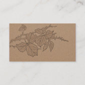 Rustieke Kraft Papier Fall Bladeren Wedding Insert Informatiekaartje (Achterkant)