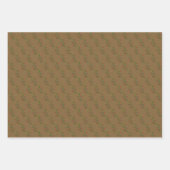 Rustieke Kraft Papier Kerstboom Patroon Gift Inpakpapier Vel (Voorkant 2)