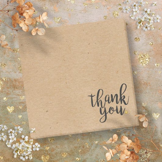 Rustieke Kraft Papier Stijl Dank Je Post-it® Notes