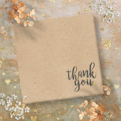 Rustieke Kraft papier stijl dank u Post-it® Notes