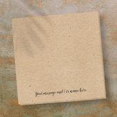 Rustieke Kraft Papier Stijl Gepersonaliseerd Post-it® Notes